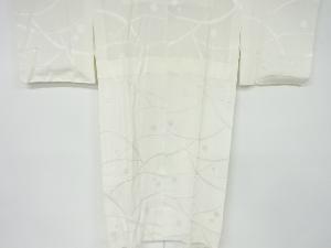 芝草模様織り出し単衣長襦袢